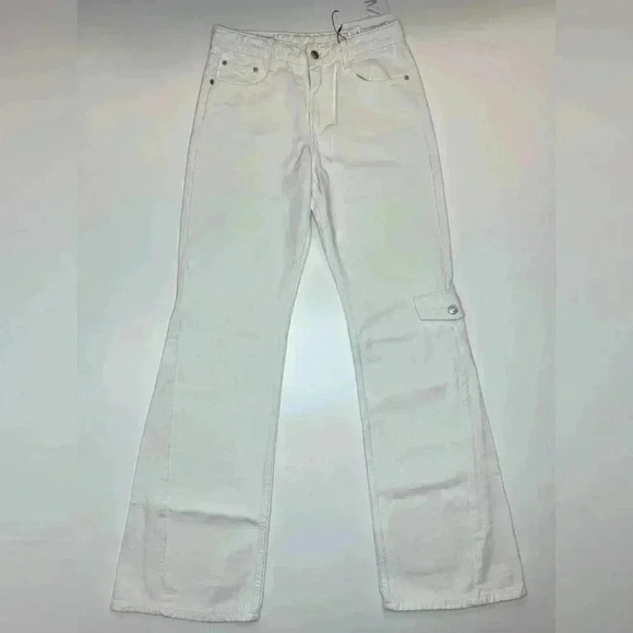 Zara Women’s Wide Leg Flare Jeans Size - 4 - Picture 1 of 9